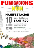Únete ao enxamio que percorrerá Compostela este domingo 10 de xuño contra as fumigacións!