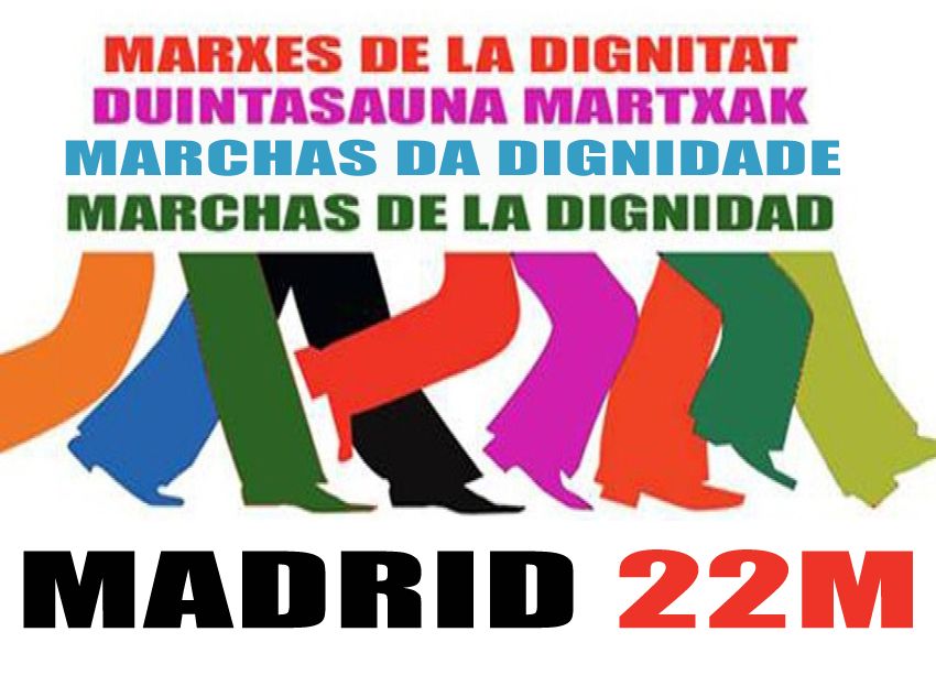 Verdegaia apoia a convocatoria das marchas da dignidade do 22 de marzo