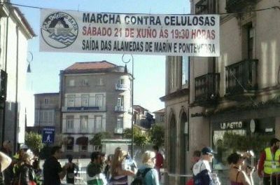 Marcha contra celulosas. Sábado 21 de xuño ás 19:30 h. Saídas das alamedas de Marín e Pontevedra