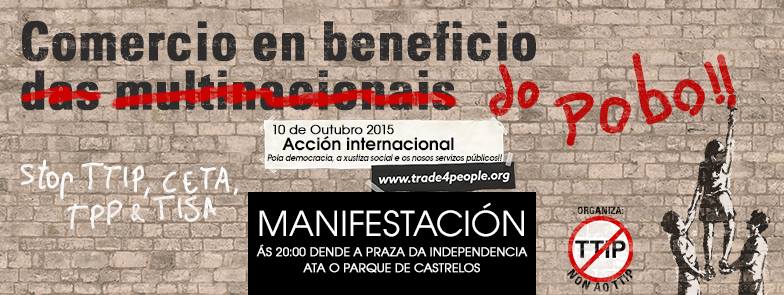Galiza, contra os tratados de libre comercio