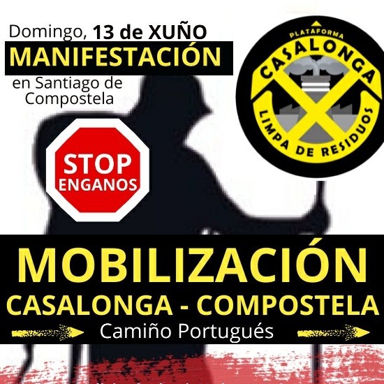 Manifestación Stop Enganos: Mobilización Casalonga-Compostela 13 de xuño