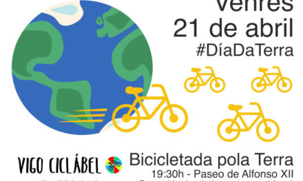 Vigo Ciclábel organiza a Bicicletada polo día da terra o venres 21 de Abril