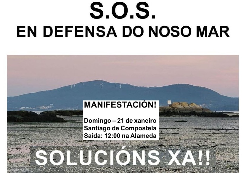 Verdegaia apoia a manifestación En Defensa do Mar, domingo 21 de xaneiro en Compostela